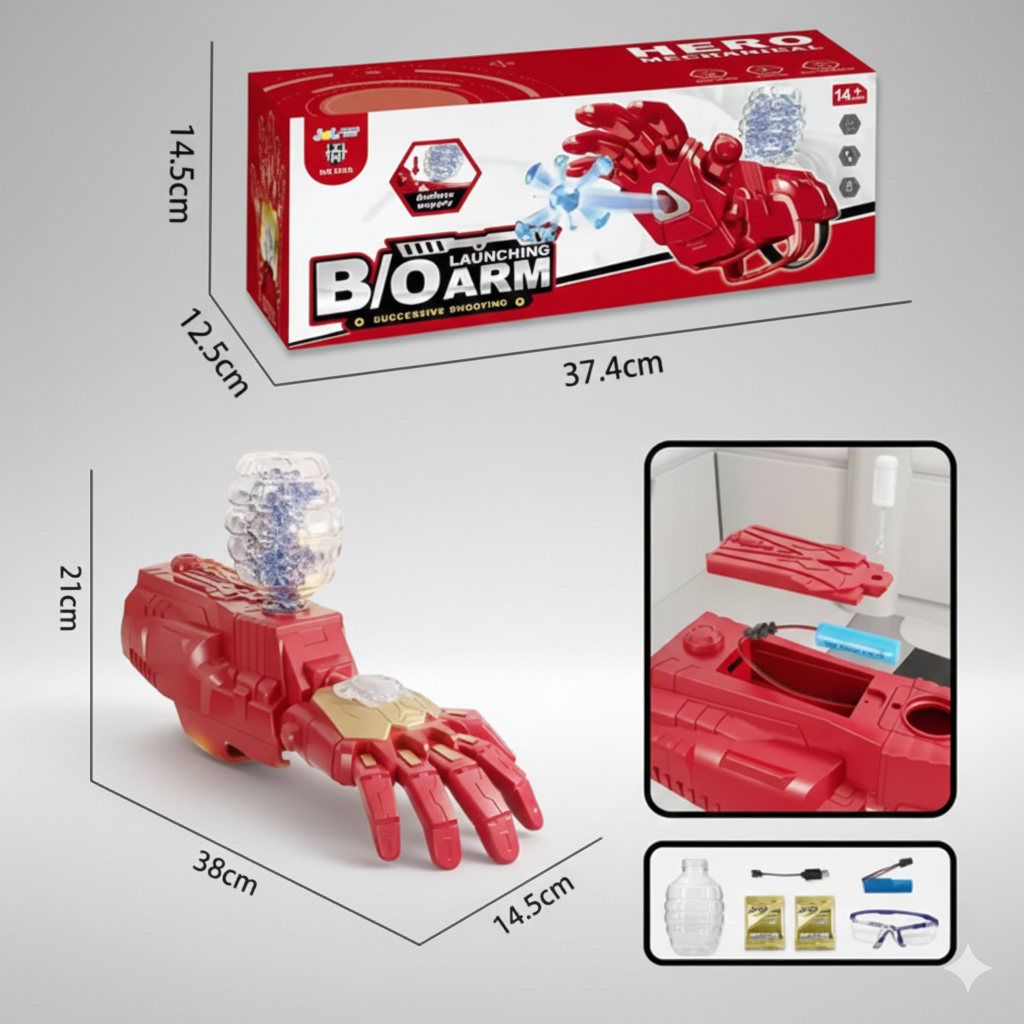 BRAZO DE HIDROGEL IRON MAN